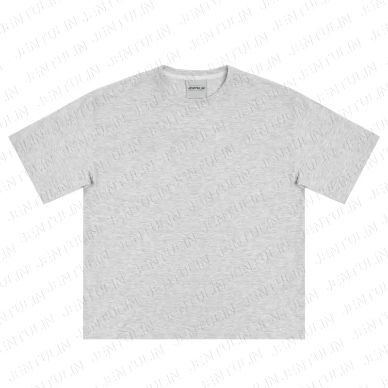 Men's Tshirt Cotton Y2K Short Sleeve Solid Tops Women Loose Oversize Streetwear Korean Fashion Tees Pulovers Unisex Clothing 90S