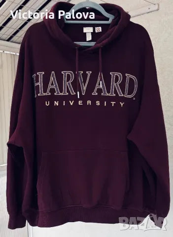Exchange Hoodie / Sweatshirt HARVARD Bordeaux Unisex